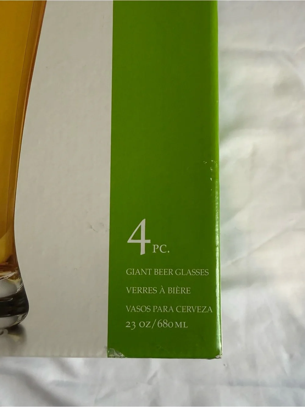 Set of 4 - Libbey Giant Beer Glasses 23oz capacity
